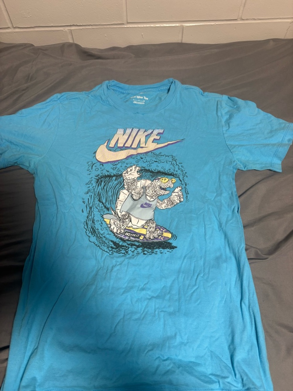 Nike Light Blue Graphic Tee